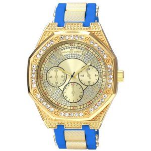 53mm Montres Carlo Clubbing Men's Hip Hop Simulate Diamond Rapper Luxury Watch